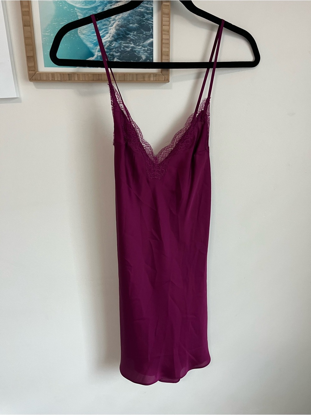 Victoria's Secret Plum Lace-Trim Slip